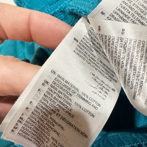 ADIDAS ADVENTURE GRAPHIC SHORTS Painted Geese W Hats Size Medium Blue - Picture 9 of 9